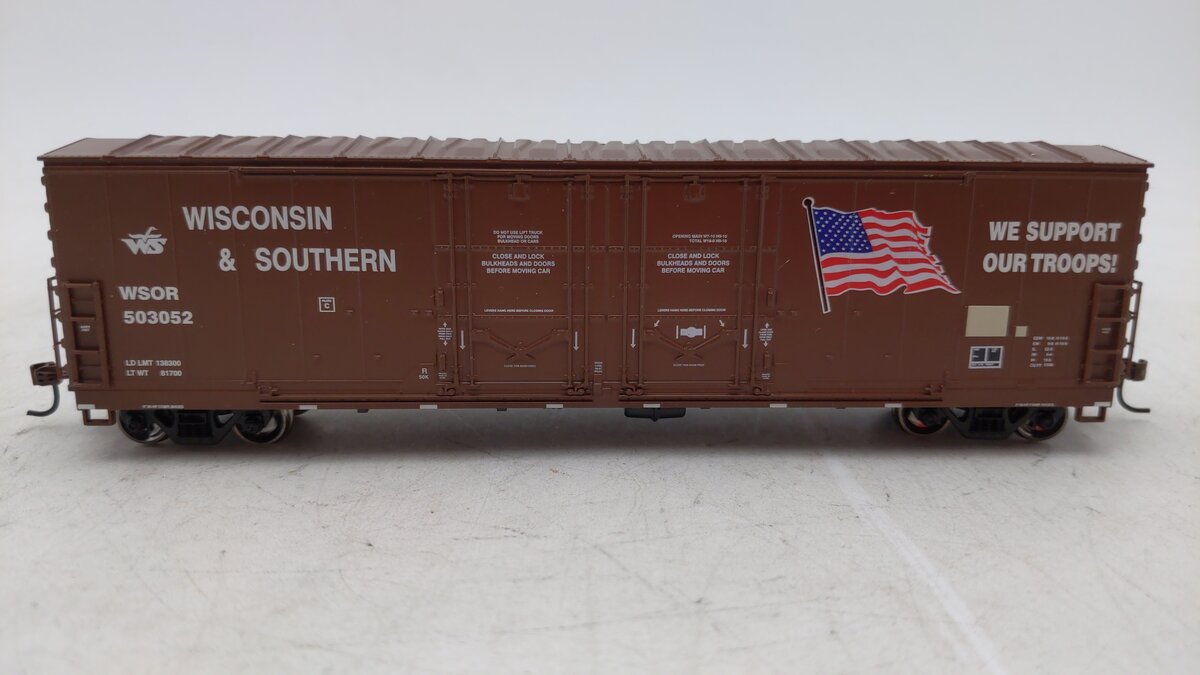 Athearn 96921 HO Wisconsin & Southern 50' Double Door Plug Boxcar #503052