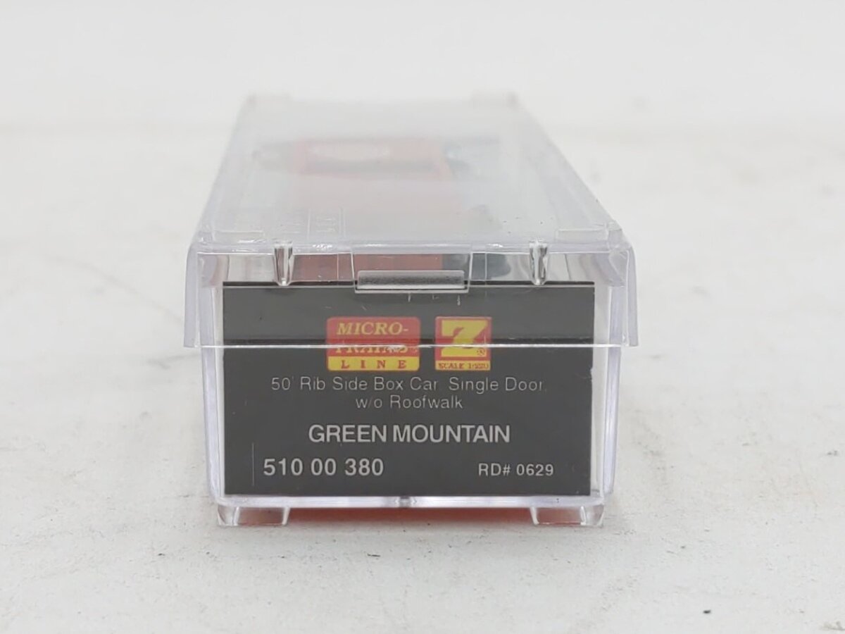 Micro Trains 51000380 Z Green Mountain 50' Rib Side Box Car #0629