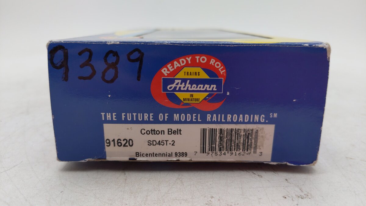 Athearn 91620 HO Scale Cotton Belt SD45T 2 Diesel Locomotive #9389