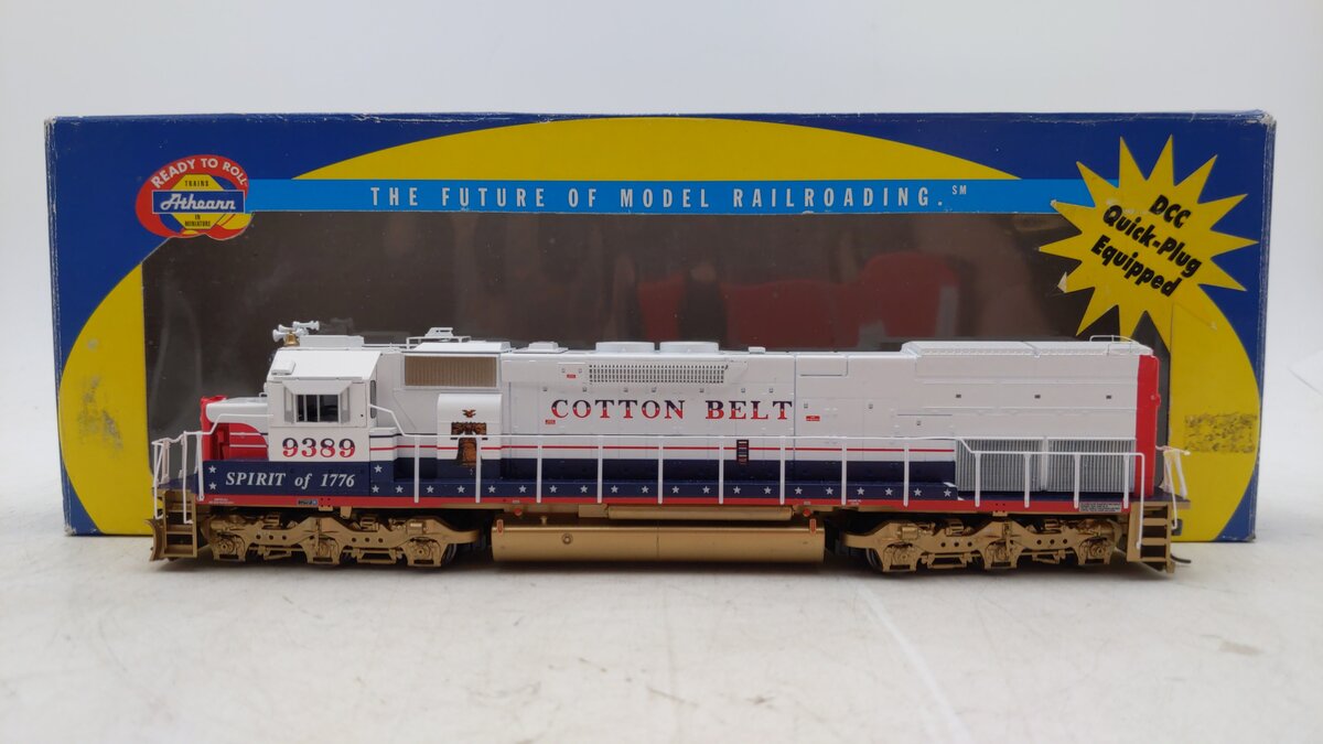 Athearn 91620 HO Scale Cotton Belt SD45T 2 Diesel Locomotive #9389