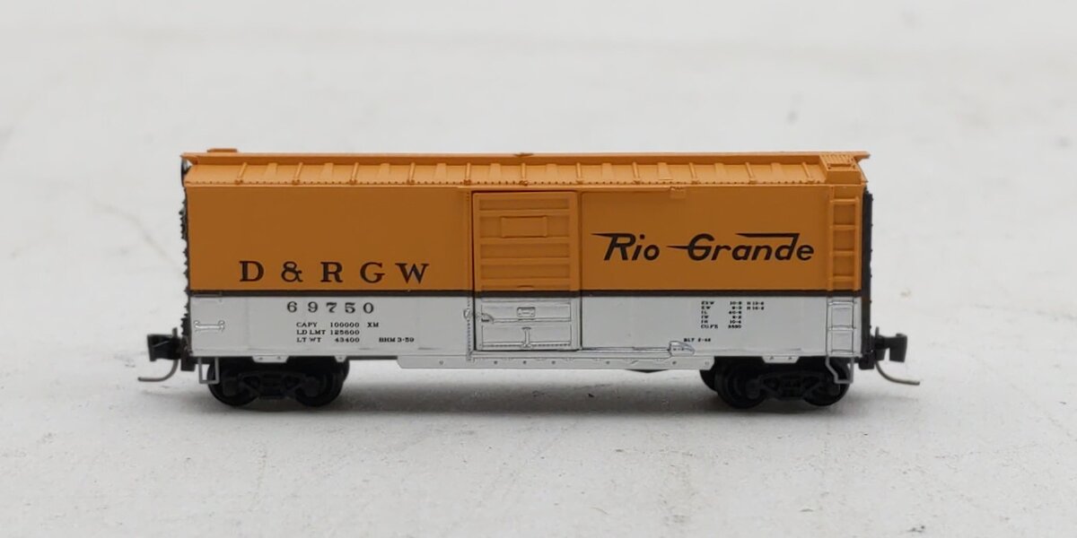 Micro-Trains 50000901 Z Denver and Rio Grande Western 40' Boxcar #69750 NIB
