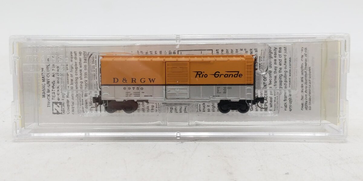 Micro-Trains 50000901 Z Denver and Rio Grande Western 40' Boxcar #69750 NIB