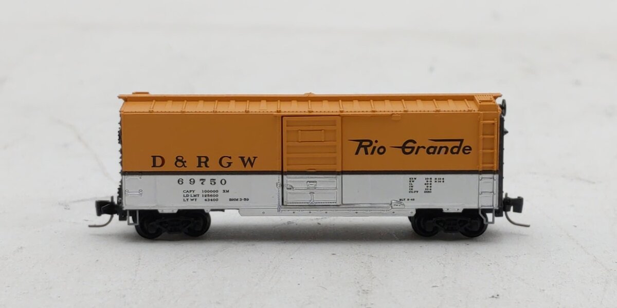 Micro-Trains 50000901 Z Denver and Rio Grande Western 40' Boxcar #69750 NIB