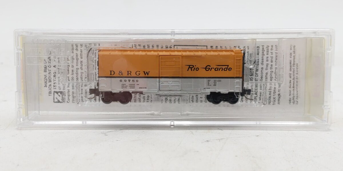 Micro-Trains 50000902 Z Denver and Rio Grande Western 40' Boxcar #69789