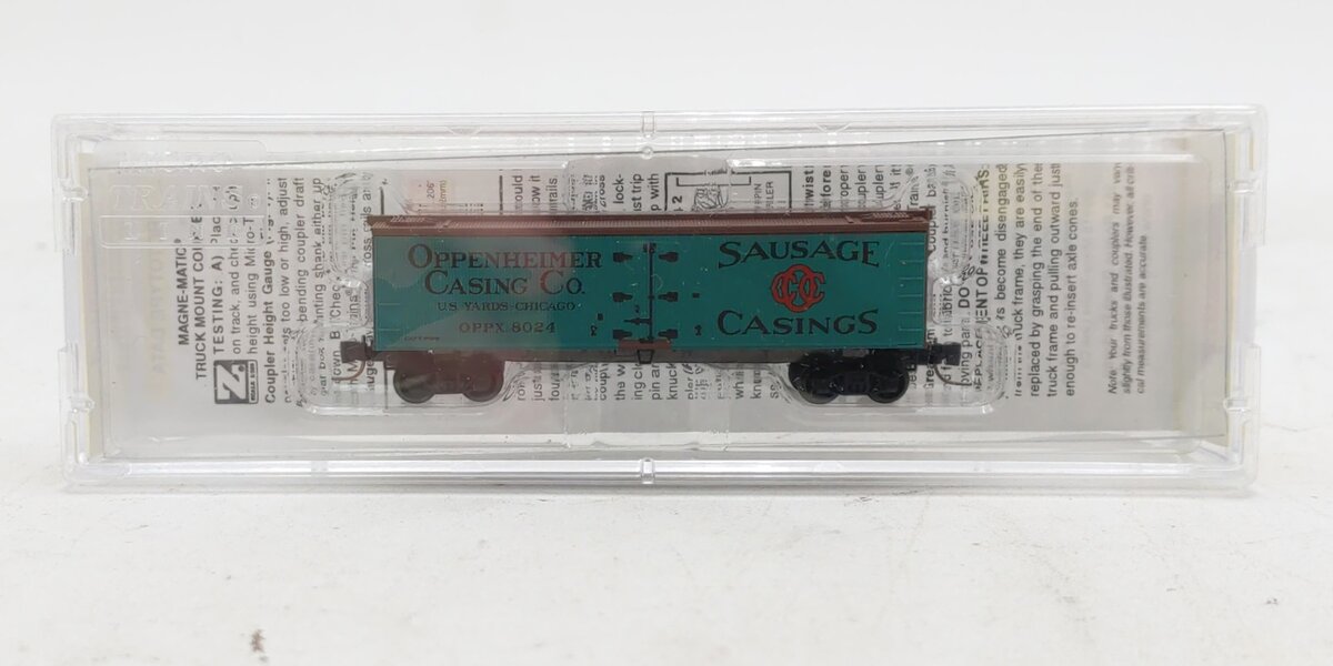 Micro-Trains 51800691 Z Oppenheimer Casing Co. 40' Wood Reefer Car #8024