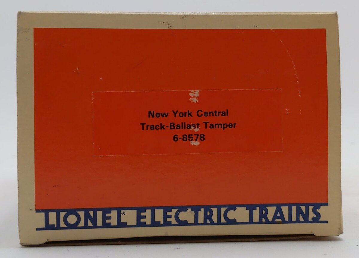 Lionel 6-8578 O Gauge New York Central Motorized Ballast Tamper Car EX/Box
