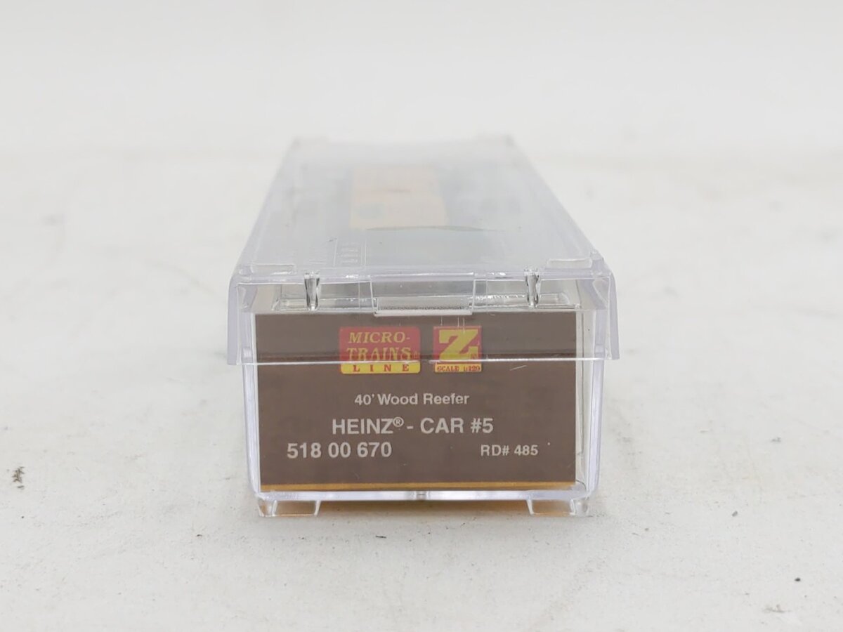 Micro-Trains 51800670 Z Scale Heinz 40' Wood Reefer #485 LN/Box