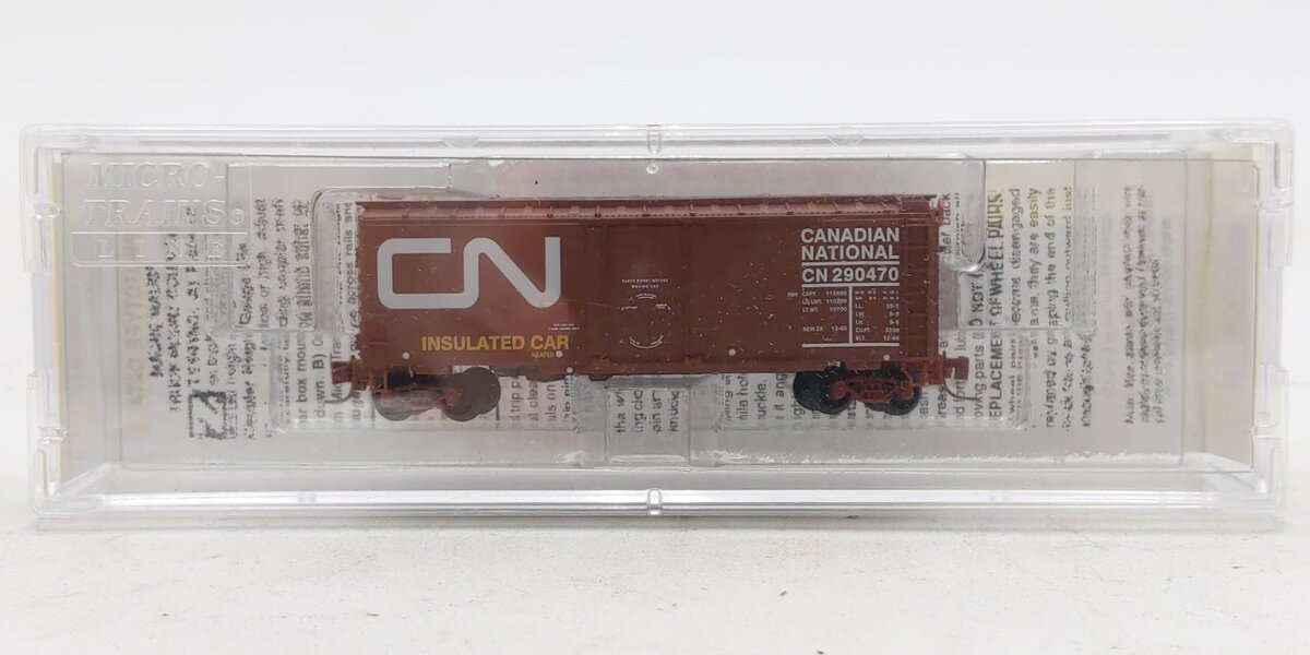 Micro-Trains 50200281 Z Canadian National 40' Plug Door Boxcar #290470
