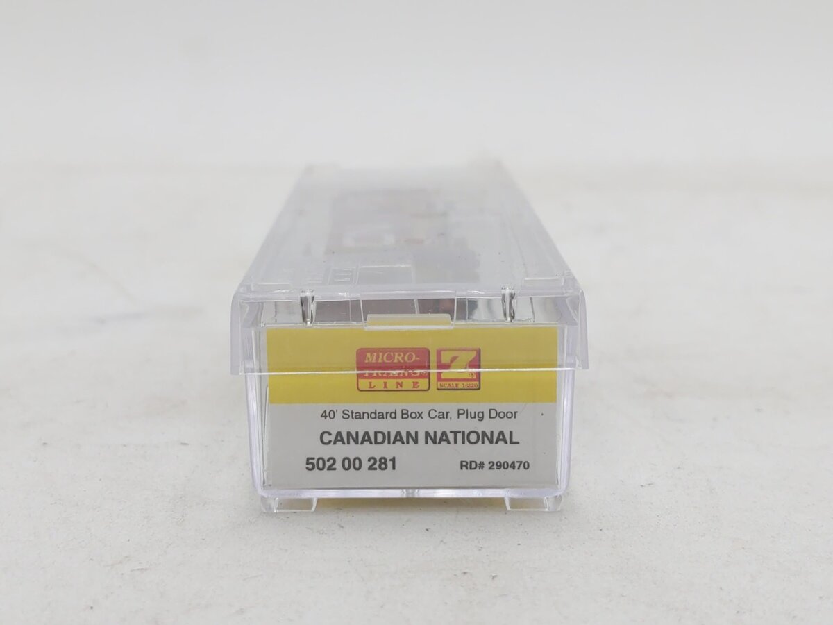 Micro-Trains 50200281 Z Canadian National 40' Plug Door Boxcar #290470