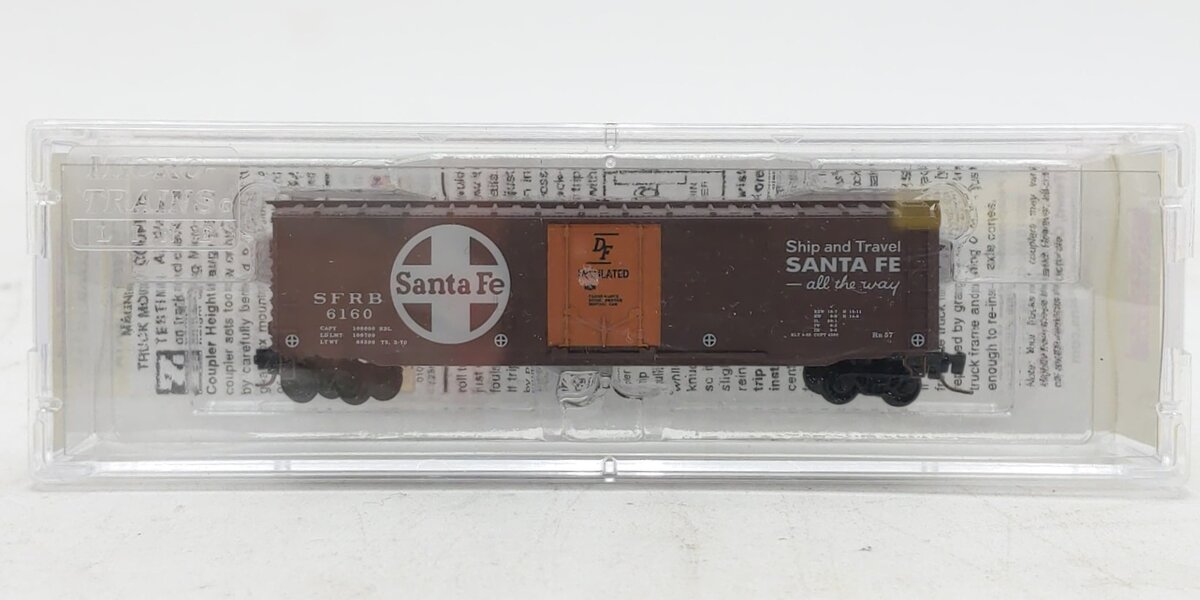 Micro Trains 50700651 Z ATSF 50' Standard Box Car with Plug Door #6160
