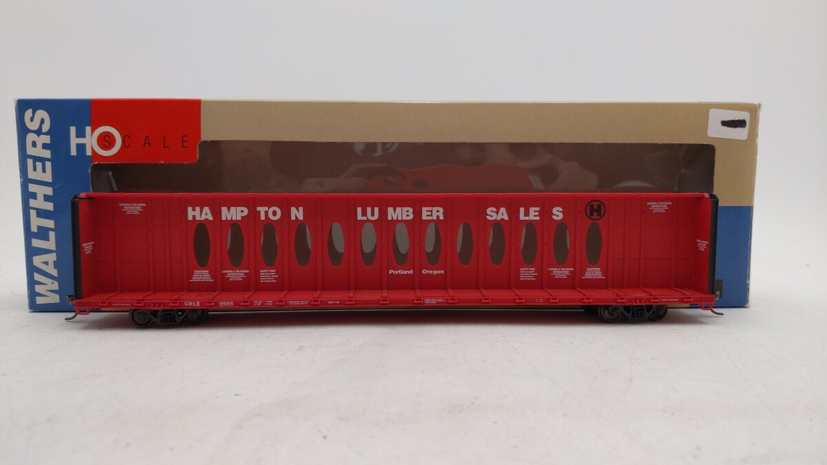 Walthers 932-4107 H Hampton Lumber-Opera 72' Center Beam Flat Car (Single)