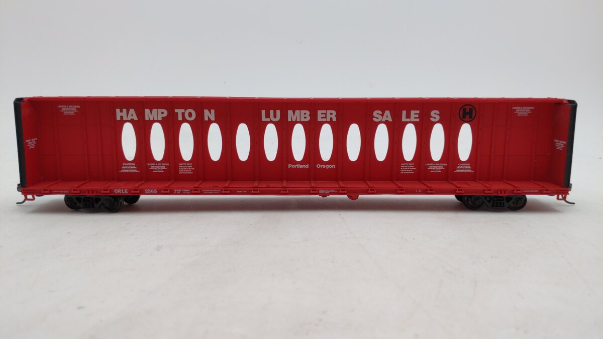 Walthers 932-4107 H Hampton Lumber-Opera 72' Center Beam Flat Car (Single)