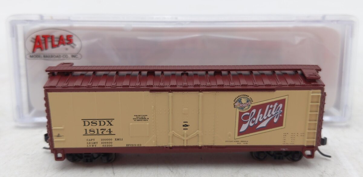 Atlas 50005650 N Schlitz 40' Plug Door Box Car #18174
