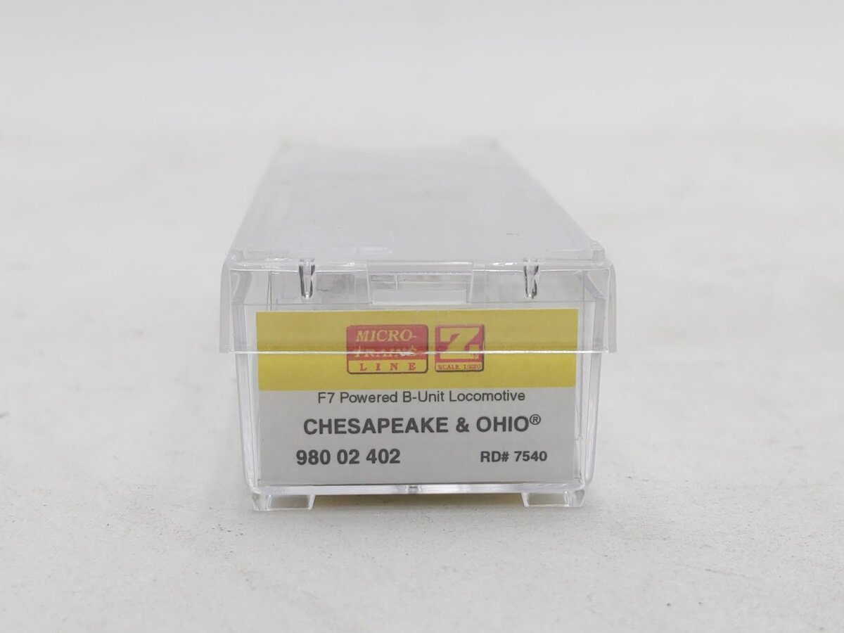 Micro-Trains 98002402 Z C&O F7B Unit Powered Diesel Locomotive #7540