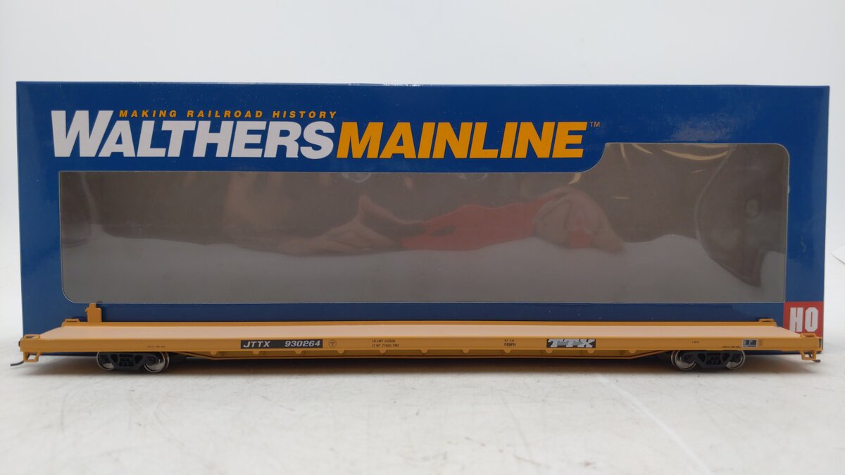 Walthers 910-5708 HO Trailer-Train 89' Channel Side Flatcar JTTX #930264