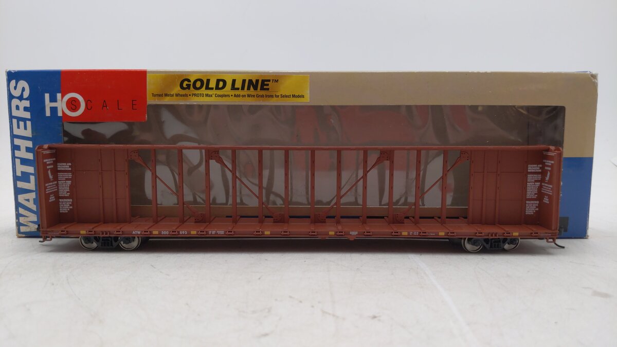 Walthers 932-41465 HO 72' Centerbeam Flat Car ATW # 300593 Gold Line