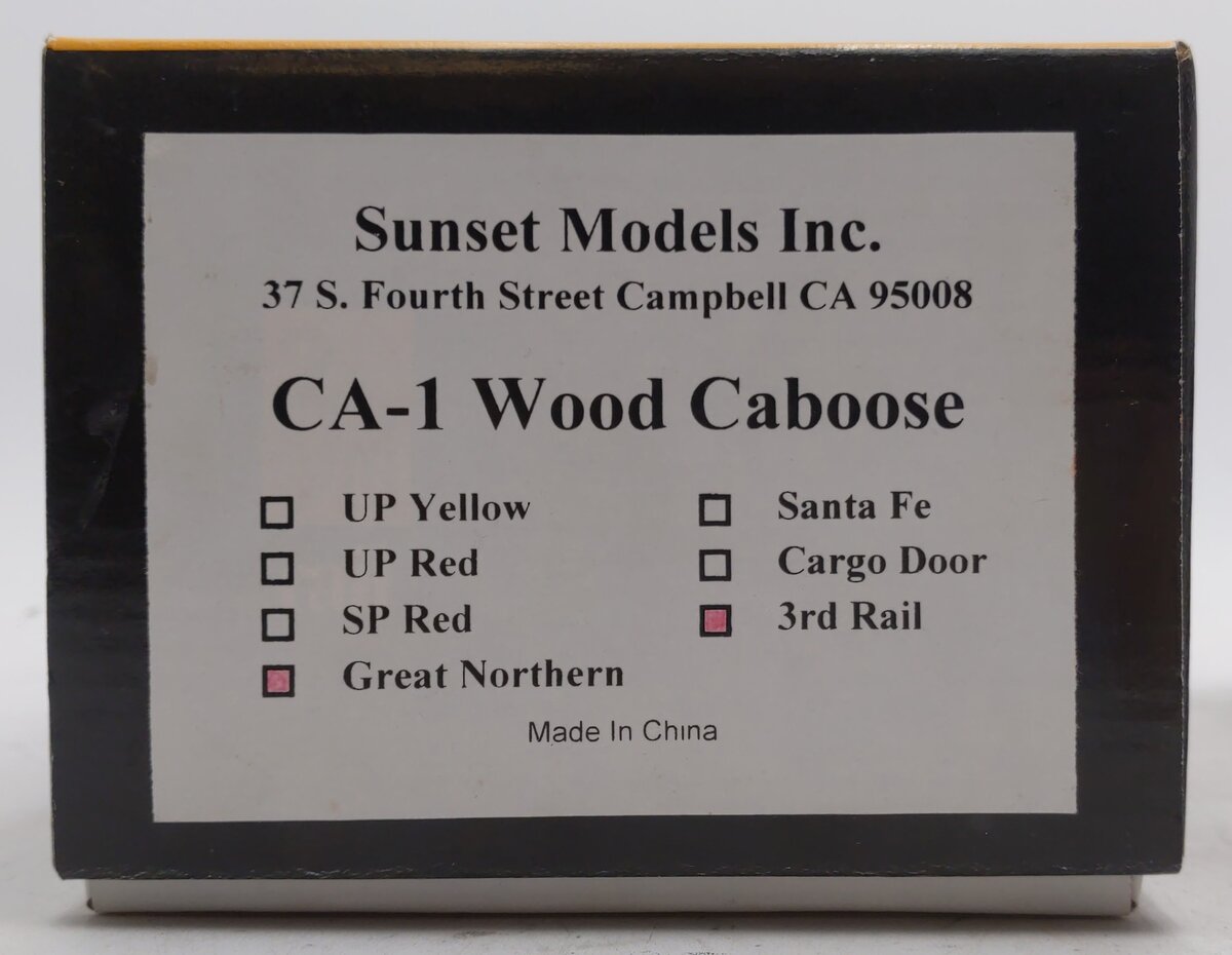 3rd Rail CA-1 Brass Union Pacific Illuminated Caboose - 3 Rail EX/Box