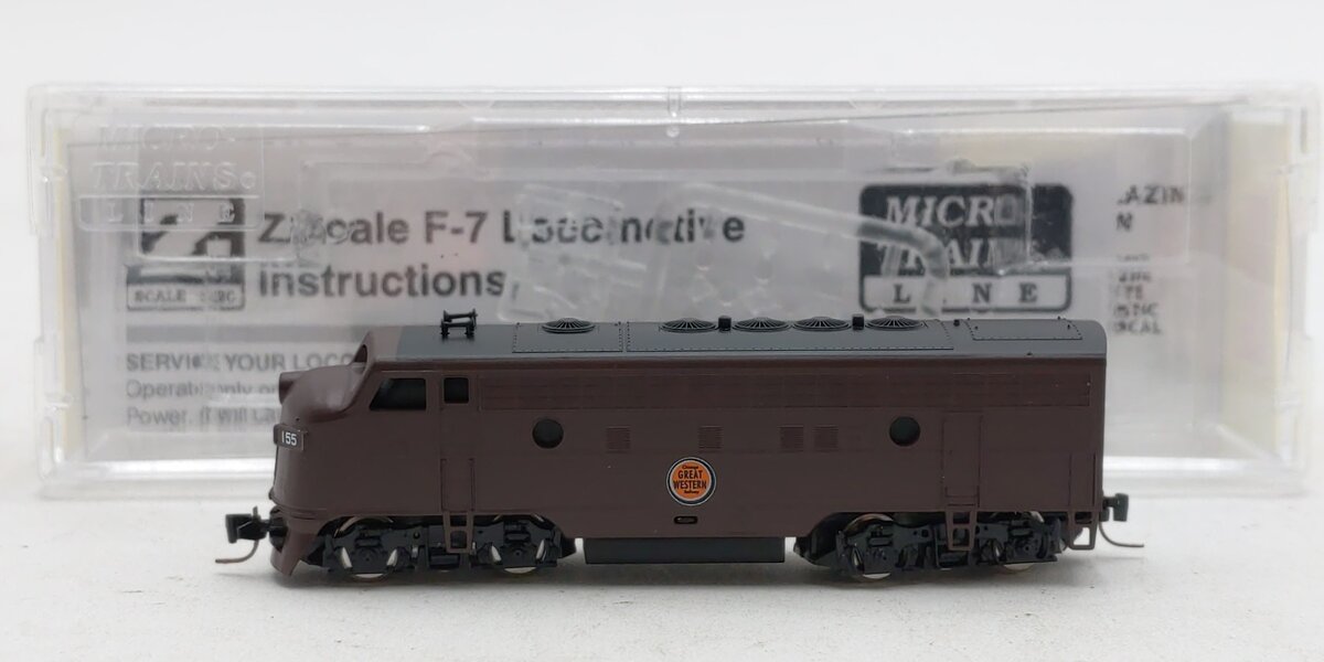 Micro-Trains 98001442 Z CGW EMD F7A Unit Powered Diesel Locomotive #155