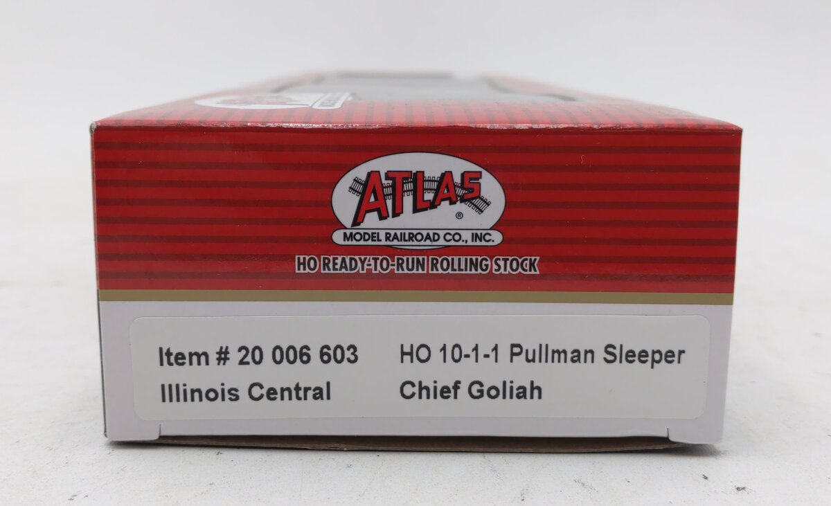 Atlas 20006603 HO Illinois Central "Chief Goliah" Pullman 10-1-1 Sleeper Car