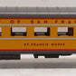 MTH 20-6666 O City of San Francisco 70' Streamlined Slpr/Diner Passenger Car Set LN/Box