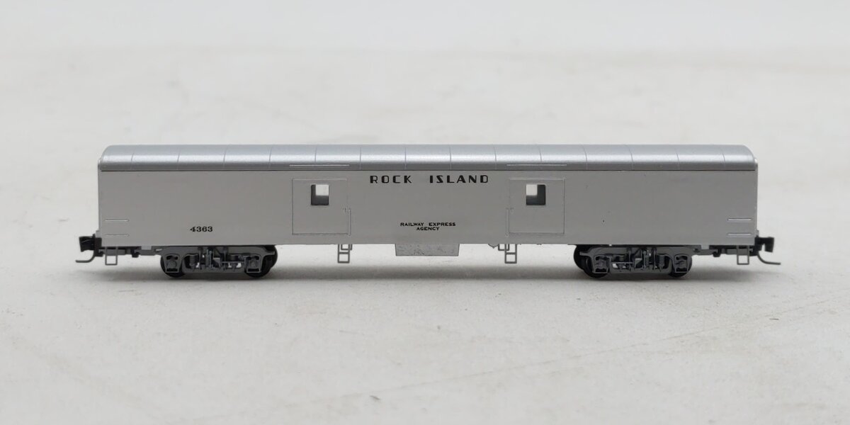 Micro-Trains 55300080 Z Rock Island 70' Lightweight Smoothside Baggage Car #4363