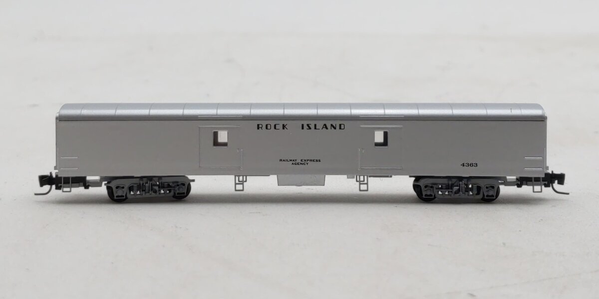 Micro-Trains 55300080 Z Rock Island 70' Lightweight Smoothside Baggage Car #4363 NIB