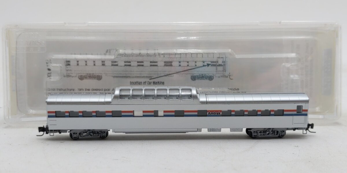 Micro-Trains 55100050 Z Amtrak 83' Lightweight Smoothside Dome Car