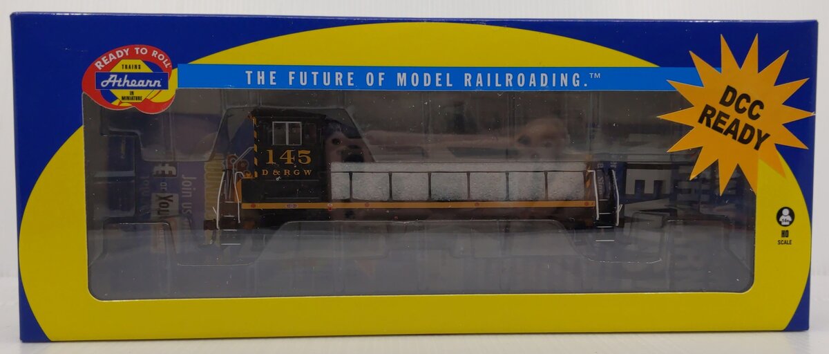 Athearn 98124 HO Denver & Rio Grande Western SW1000 Locomotive #145 MT/Box