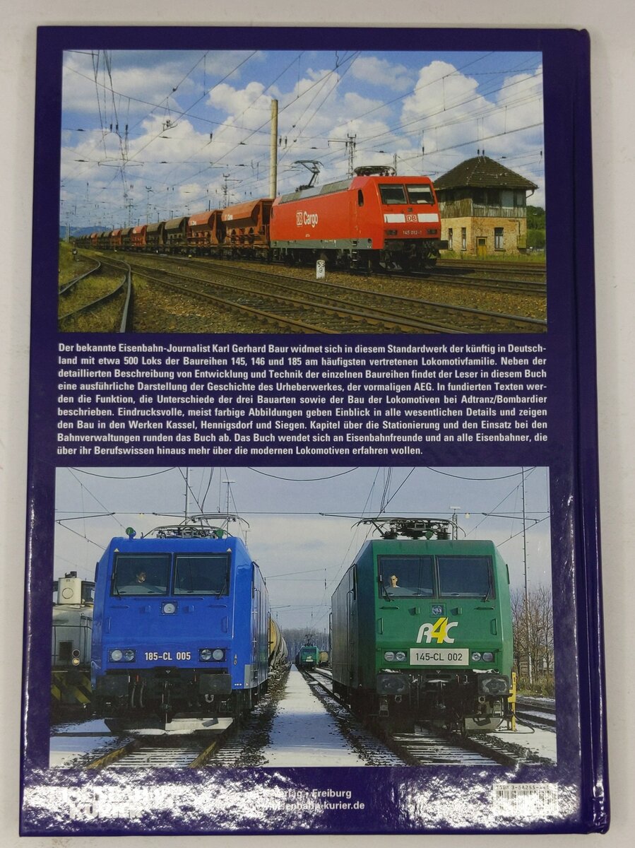 Die Baureihen 145, 146 und 185 Hardcover Book By Karl G. Baur EX