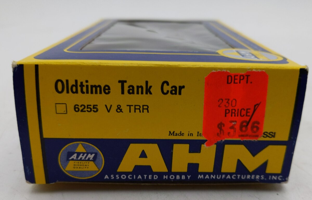 AHM 6255 HO Scale Virginia & Truckee Old-Time Tank Car #74