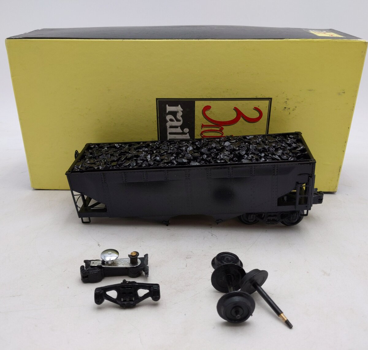 3rd Rail O BRASS 55 Ton Offset Hopper (3-Rail)/Box