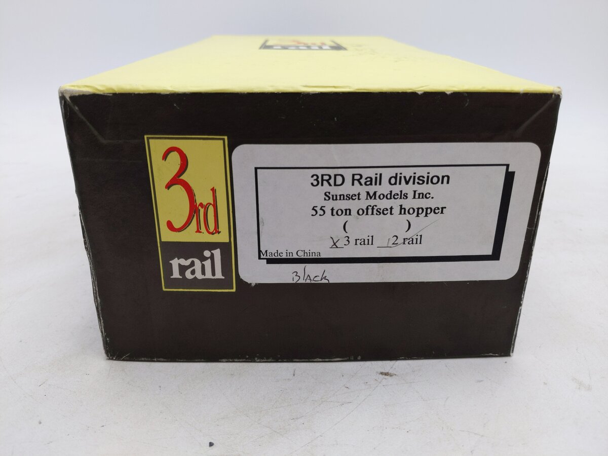 3rd Rail O BRASS 55 Ton Offset Hopper (3-Rail)/Box