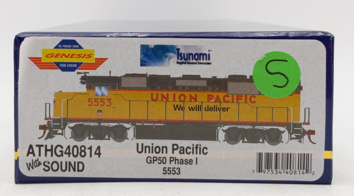 Athearn G40814 HO UP/We Deliver GP50 Phase I w/DCC & Sound #5553