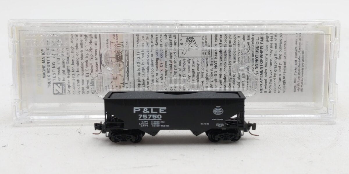Micro-Trains 53300131 Z Pittsburgh and Lake Erie 33' 2-Bay Hopper #75750