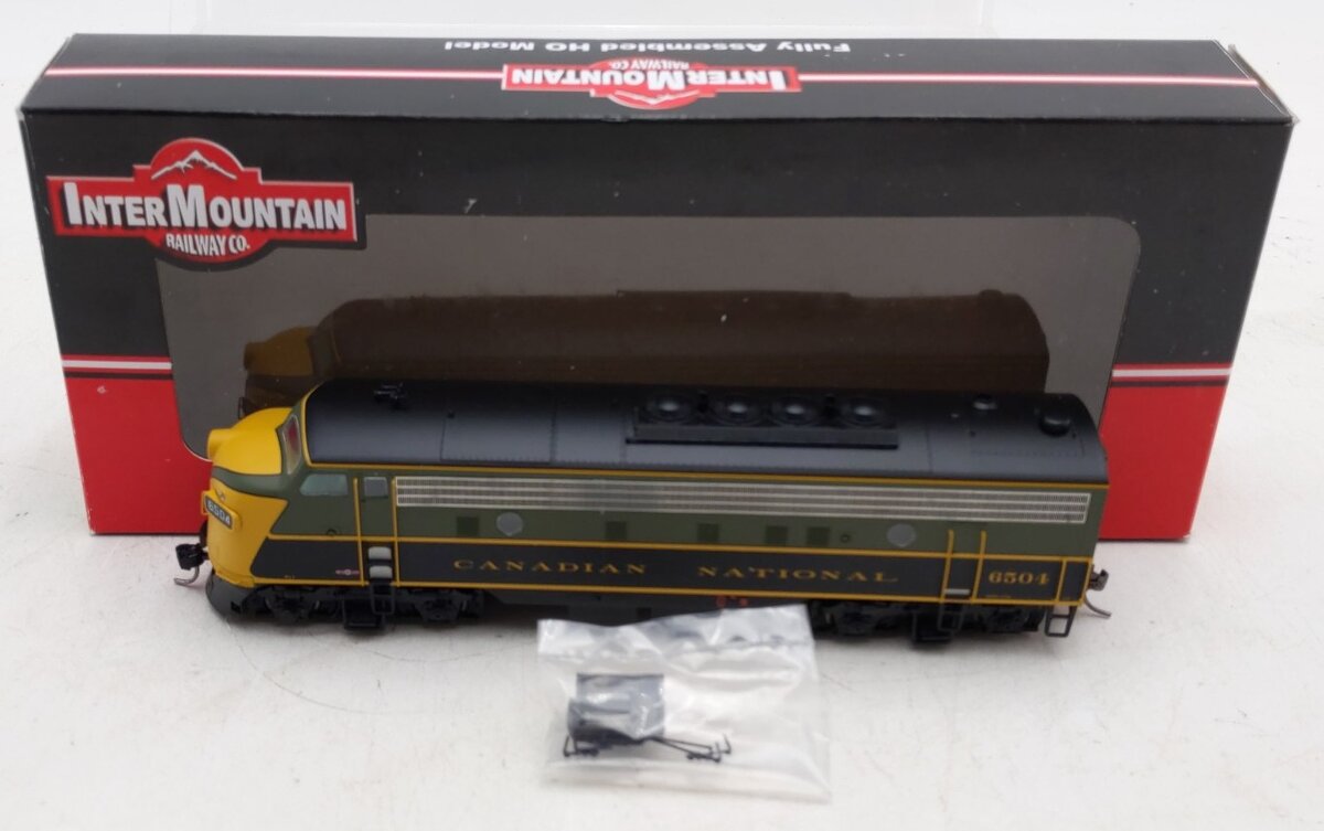 InterMountain 49987s-10 HO Canadian National FP9A Locomotive W/Sound #6504 EX/Box