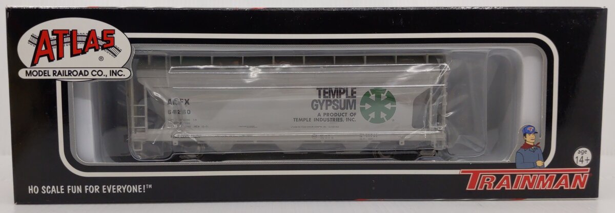 Atlas 20000878 HO Scale Temple Gypsum ACF 3560 Covered Hopper Car #64260