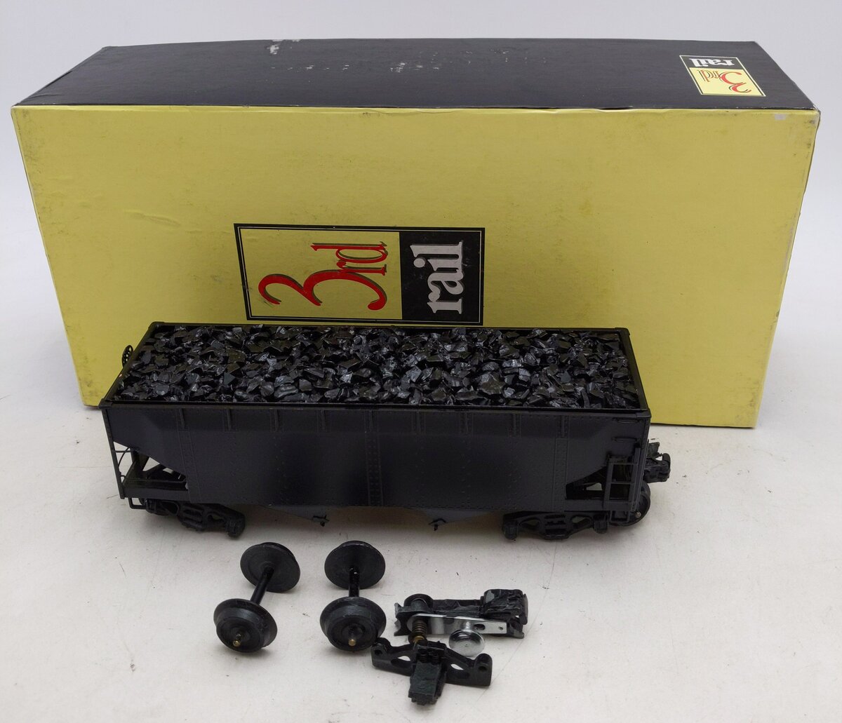 3rd Rail O BRASS 55 Ton Offset Hopper (3-Rail)/Box