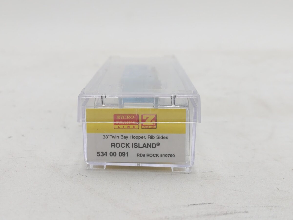 Micro-Trains 53400091 Z Rock Island Line 33’ Twin Bay Hopper #510700