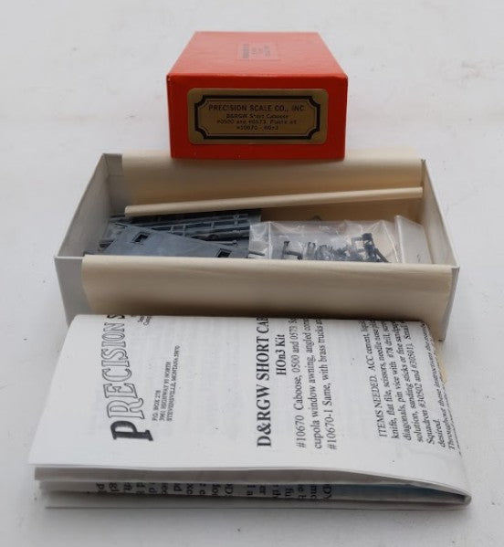 Precision Scale Company 10670 HOn3 Denver & Rio Grande Western Short Caboose Kit