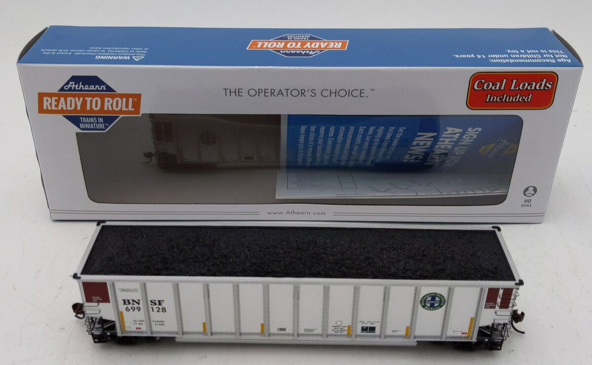 Athearn 81537 HO BNSF RTR Bethgon Coalporter with Load #699128