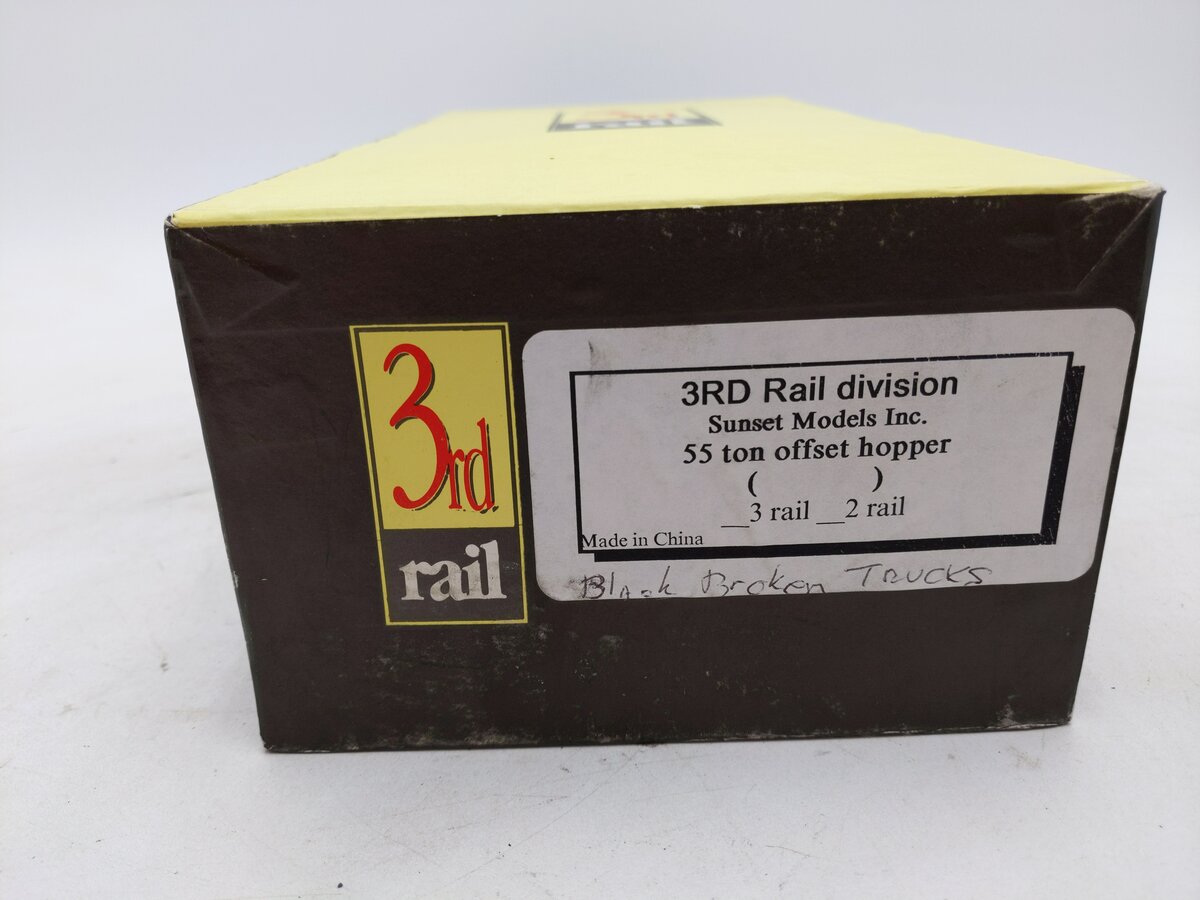 3rd Rail O BRASS 55 Ton Offset Hopper/Box