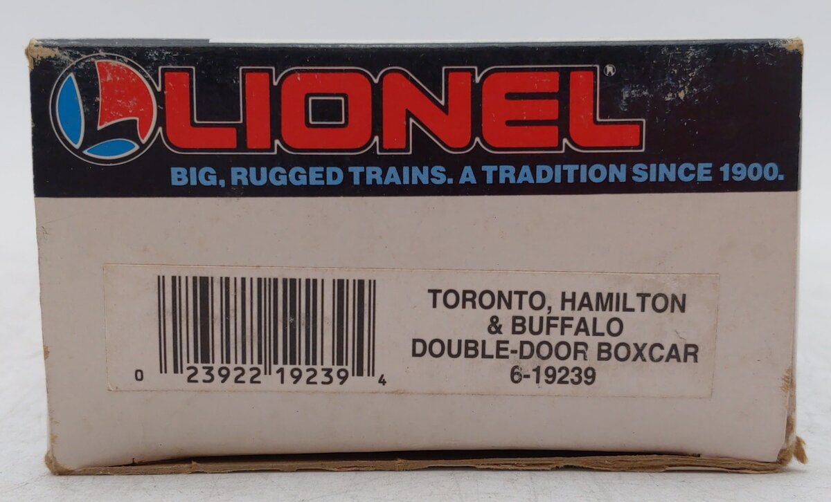 Lionel 6-19239 O Gauge Toronto, Hamilton, & Buffalo Double-Door Boxcar LN/Box