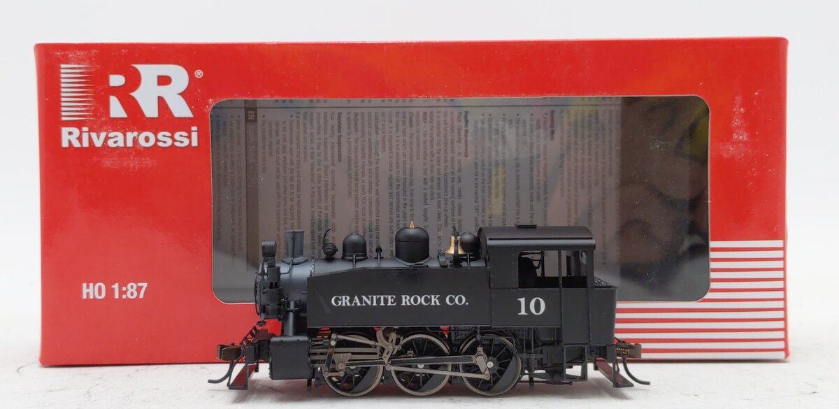 Rivarossi HR2523 HO Granite Rock Co. Class S-100 0-6-0 Steam Locomotive