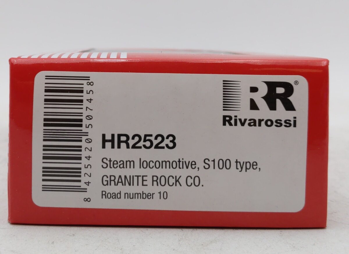 Rivarossi HR2523 HO Granite Rock Co. Class S-100 0-6-0 Steam Locomotive