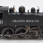 Rivarossi HR2523 HO Granite Rock Co. Class S-100 0-6-0 Steam Locomotive