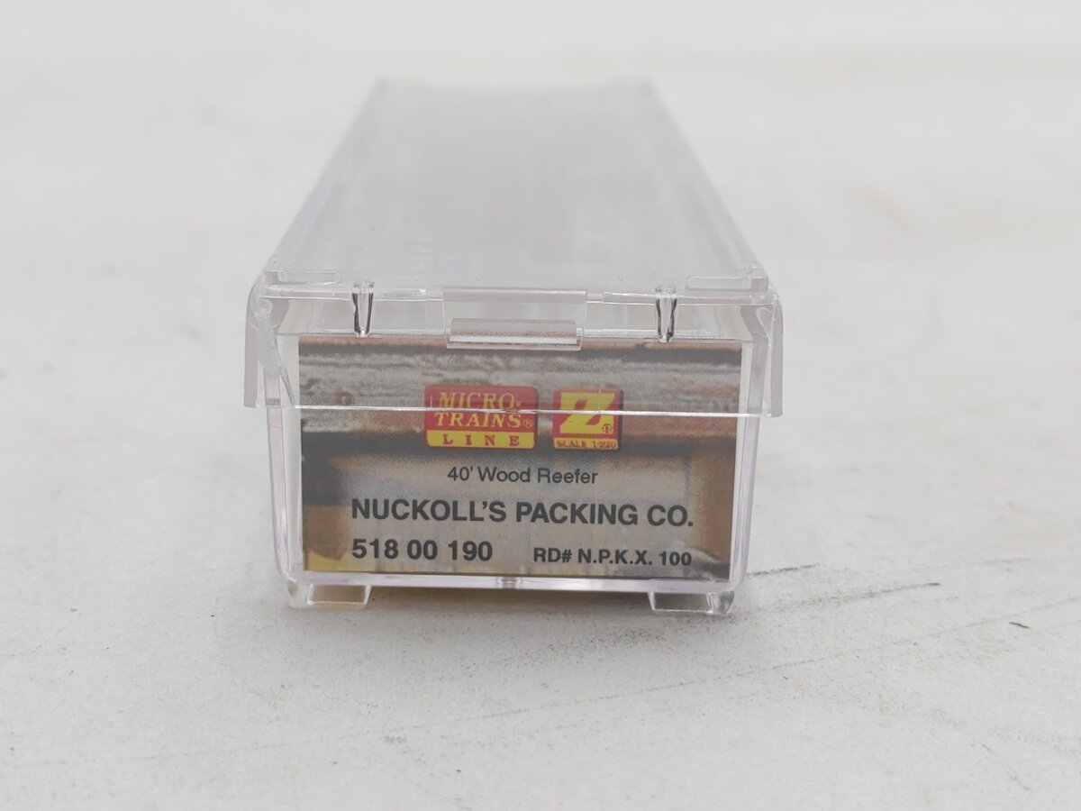 Micro-Trains 51800190 Z Nuckolls Packing Co 40' Wood-Sheathed Ice Reefer #100