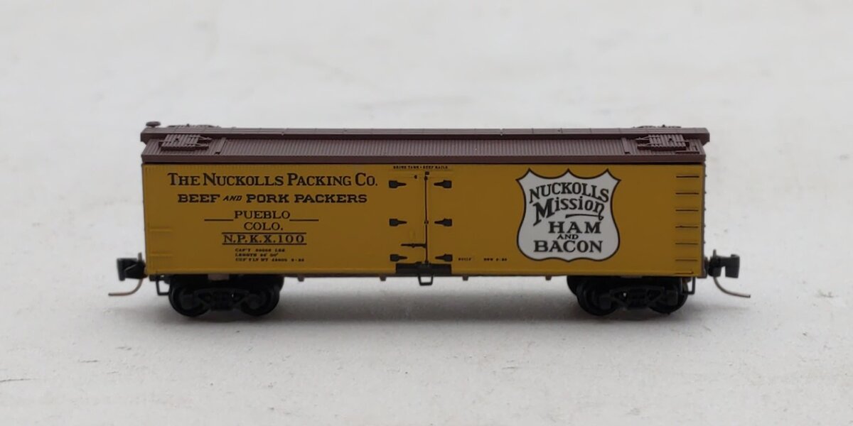 Micro-Trains 51800190 Z Nuckolls Packing Co 40' Wood-Sheathed Ice Reefer #100