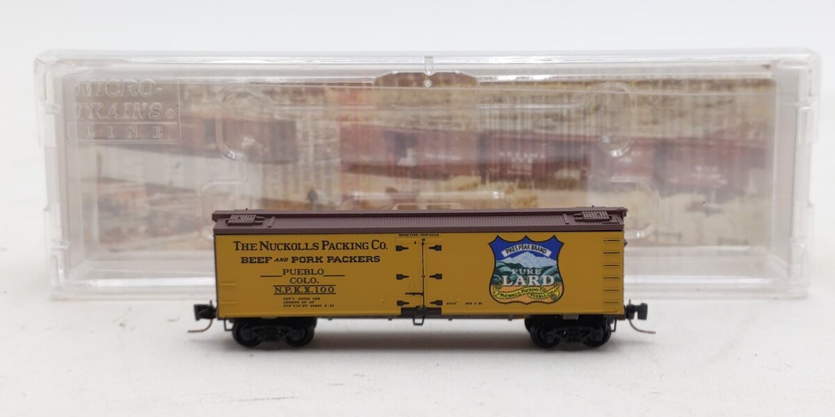 Micro-Trains 51800190 Z Nuckolls Packing Co 40' Wood-Sheathed Ice Reefer #100