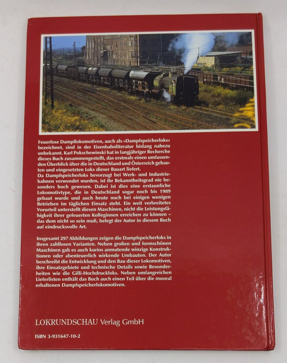 Feuerlose Lokomotiven Hardcover Book By Karl Pokschewinski EX