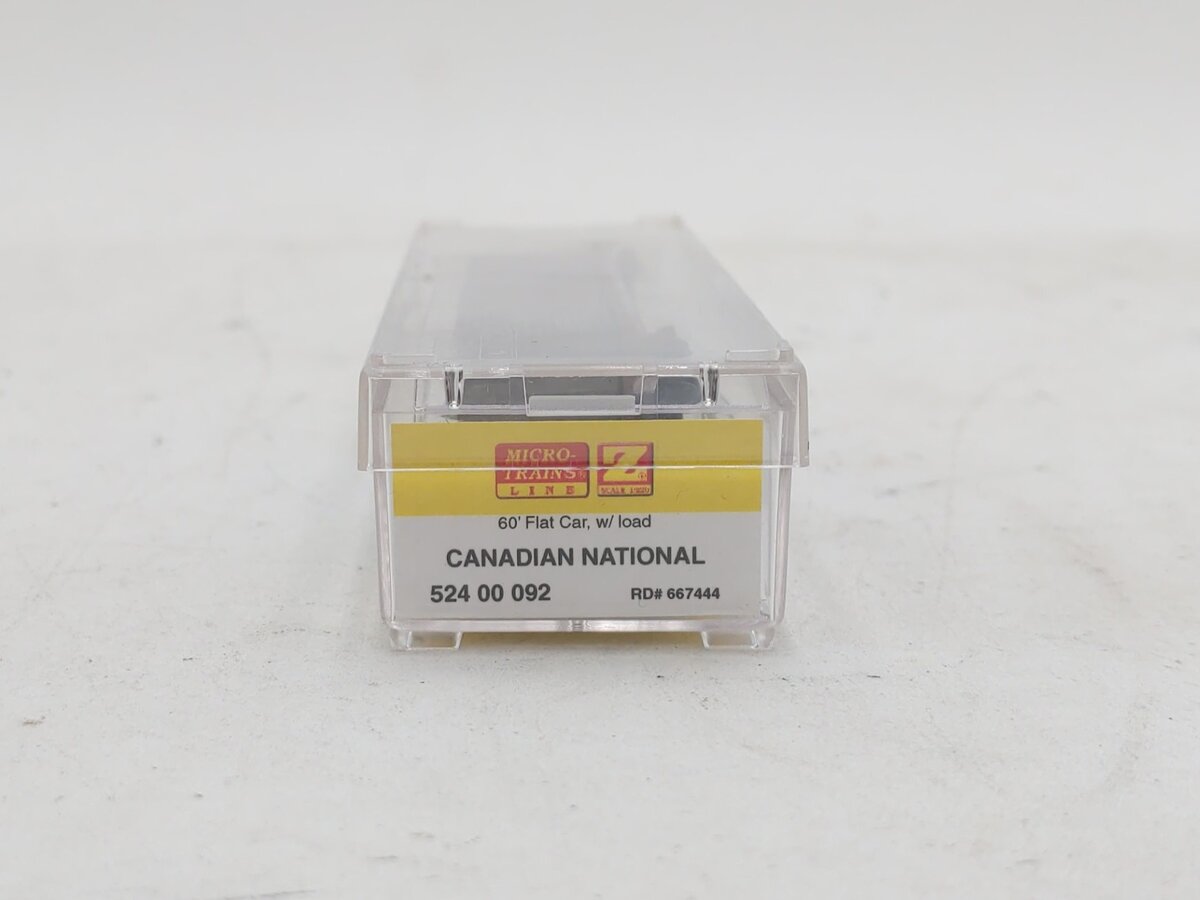 Micro-Trains 52400092 Z Canadian National 60' Steel Flat Car with Load #667444